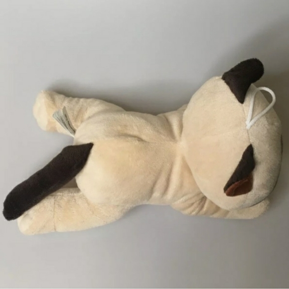 Grumpy Cat Toy Factory Plush Stuffed Animal Kitty 9" Laying Siamese Tan Brown - Picture 6 of 9